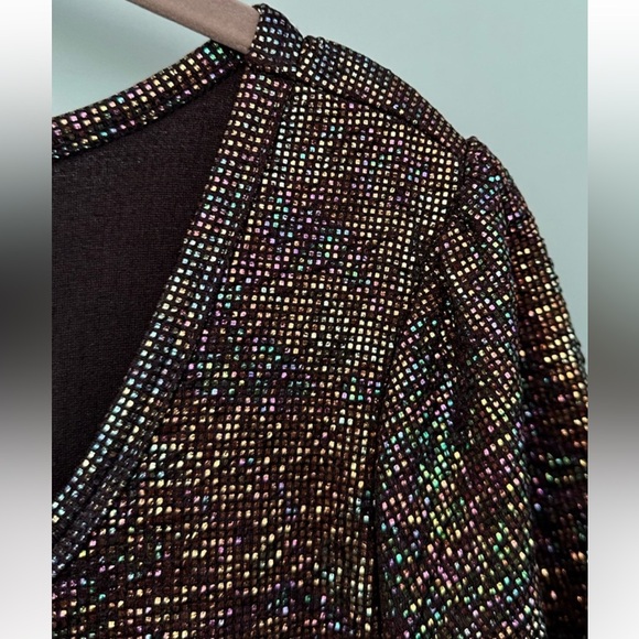 Elegant LuLaRoe Mermaid Rainbow iridescent oil slick dress - Picture 6 of 6